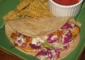 Fish Tacos Recipe (Spicy Tilapia with a Coleslaw Vinaigrette Topper)