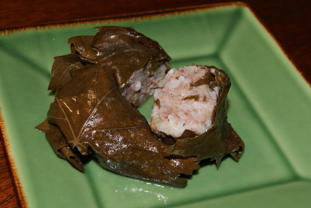 Lamb and Rice Stuffed Grape Leaves Recipe Mihshi Waraq Inab